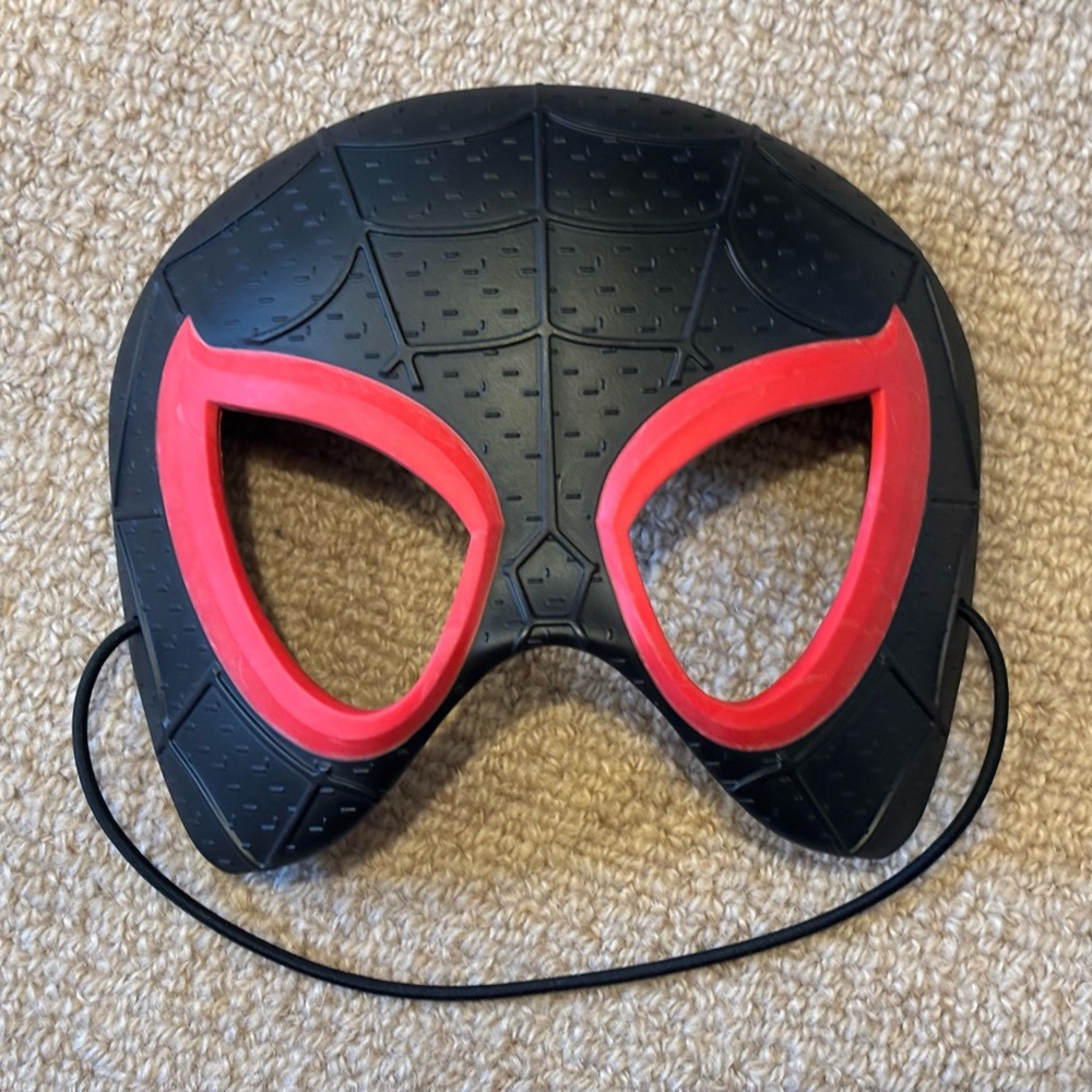 Kids Youth Black Spider Man Costume Face Mask Halloween Superhero Marvel